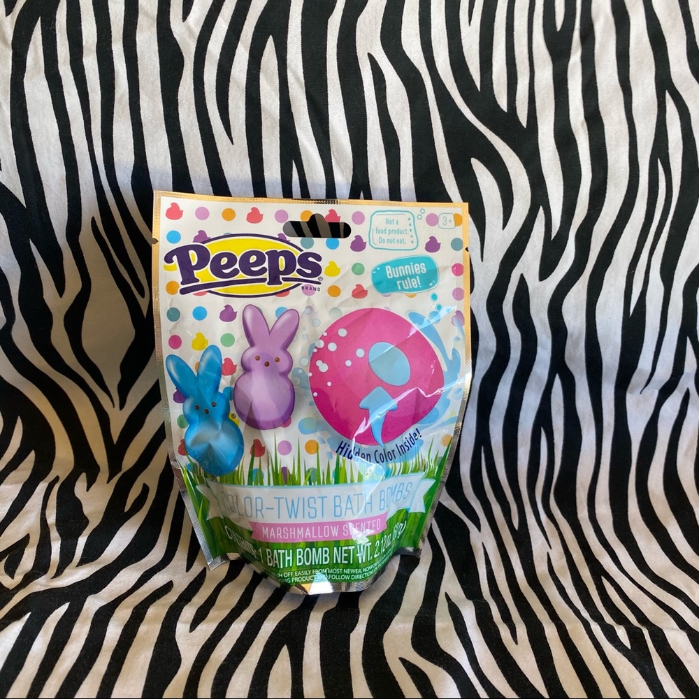 peeps bath bomb